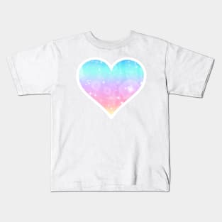 Kawaii Magical Unicorn Heart Kids T-Shirt